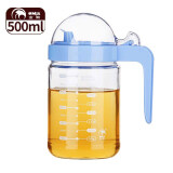金熊 油壶防漏玻璃厨房装油瓶家用酱汁壶控油壶食用定量 500ml JC500