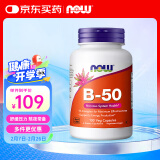 诺奥（NOW）维生素复合胶囊B50含烟酸 11种高能复合物维B 100粒美国进口