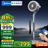 美的（Midea）空气循环扇直流变频电风扇落地扇家用WiFi智控电扇轻音轻羽扇 【净离子除菌·前后双扇叶】APP互联智控