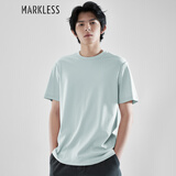 MARKLESS 【液氨柔顺】纯棉男士T恤夏季干爽短袖TXB0635M 天空蓝 XL 