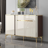 顾乐家意式轻奢烤漆餐边柜时尚岩板简约家用岩板茶水柜碗柜大容量储物柜 烤漆岩板柜面 长121*40*95cm