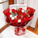琐拉鲜花速递红玫瑰花束求婚生日礼物送女友全国同城花店配送 11朵红玫瑰混搭新款花束
