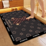 艾杰普浴室地垫卫生间防滑垫速干吸水地垫入户脚垫卫浴家用垫子40*60cm