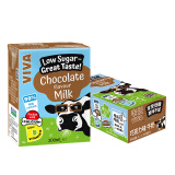 韦沃爱尔兰进口低糖巧克力口味牛奶200ML*12盒整箱   早餐奶  学生奶