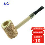 LoveCapricornLC烟具实木烟斗花果木玉米斗待客斗新手入门 直斗苹果斗3-5mm滤芯 L-Y11（玉米斗带金属圈）
