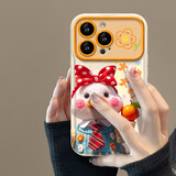 孜泰 适用苹果15手机壳iphone15保护套大视窗多用个性创意防摔壳【带镜子-大桔大利鸭】