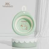 英氏（YEEHOO）新生儿折叠洗脸盆初生宝宝洗脚盆洗屁屁盆婴儿小孩儿童脸盆- 浅绿