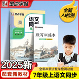 墨点字帖 2025年 语文同步七年级上册 笔顺笔画同步练字帖视频版 赠听写默写本 人教版七年级课外阅读钢笔铅笔字帖楷书描红本偏旁部首拼音控笔训练字帖 （共2册）