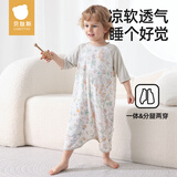 贝肽斯儿童睡袍夏季薄款睡衣2025新款宝宝睡袍优可丝家居服七分袖