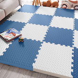 梓晨泡沫拼接地垫母婴爬爬垫宝宝家用孩童爬行垫榻榻米垫地板垫子加厚 藏青+白-送边条 60cm*60cm 20件数 -2.5cn厚