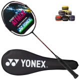 YONEX尤尼克斯羽毛球单拍全碳素天斧AX22LT比赛训练YY球拍超轻3F黑红