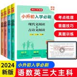 小升初入学必刷题全套4册小学生毕业升学知识大盘点语文数学易错题英语完形填空阅读理解真题训练满分作文 