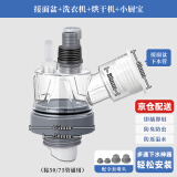 潜水艇（Submarine）厨房下水三通 洗菜盆净水器洗碗机下水管三通接头下水道防臭神器 24】面盆+洗衣+烘干+小厨宝