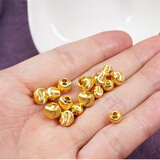 罗威宝格黄金手链女猫眼珠3D硬金足金999闪亮车花转运珠DIY散珠配珠 3mm猫眼珠约0.08g支持多退少补