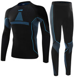 悠途（UTO）悠途 户外运动功能内衣套装保暖滑雪速干衣男跑步紧身压缩衣女 男款黑蓝（助能款） L