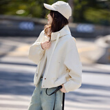 尚静连帽短款风衣外套女2025秋新款小个子宽松休闲百搭通勤短外套上衣