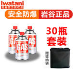 岩谷（Iwatani）卡式炉气罐燃气煤气体便携气瓶250g卡磁炉喷抢瓦斯丁烷罐安全防爆 原装120G*30+收纳袋