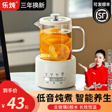 乐炖 养生壶全玻璃煮茶壶恒温水壶养生烧水壶迷你花茶壶养生杯电炖杯电热杯办公室杯子 0.8L 养生壶智能款+滤网304