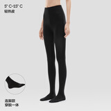 蕉内（Bananain）热皮5系打底裤袜女士连裤袜子保暖加厚抗菌防臭显瘦收腹提臀秋冬 【轻暖|连脚】501黑色 （适合5℃~15℃） 1条 均码 M-L