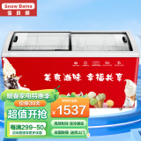 雪贝娜商用大容量雪糕柜冰柜冰淇淋圆弧玻璃门冷冻透明展示柜 1.8米智控贴图款【带价格标签】