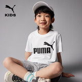 彪马（PUMA）儿童T恤男女童短袖简约休闲 白色    165   