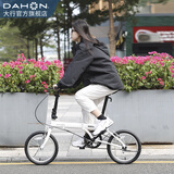 大行（DAHON）KT610折叠自行车16英寸城市通勤迷你成人男女学生便携小轮单车 白色