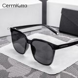 CerrnKutta 太阳镜男女士通用开车偏光墨镜防紫外线新款时尚明星同款眼镜 YD黑灰片(尼龙高清一体)户外街拍