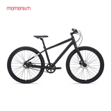 momentum莫曼顿iRide UX 3S皮带传动系统城市内三速成人休闲自行车 亮黑（皱纹金油） 27.5×16 S 建议155-170cm