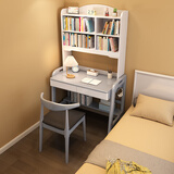 欢乐舒坞儿童学习桌卧室可升降小学生写字台书房小户型电脑桌简约实木书桌 灰色单桌 100*60*180CM【双抽屉】
