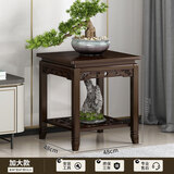 丝竹阁实木花架子置物室内落地式客厅吊兰多层阳台简易绿萝中式盆景摆件 53加大款【祥云雕刻×加厚型】