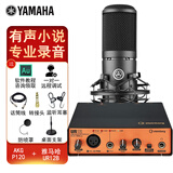 YAMAHA雅马哈UR12B配音有声书录音专业设备套装喜马拉雅小说声卡外置录音棚吉他编曲 UR12B+AKG P120电容麦克风