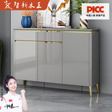 智新木王轻奢鞋柜家用门口大容量烤漆门厅柜入户门玄关柜收纳柜阳台储物柜
