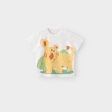 巴厘小猪（BALIPIG）婴儿短袖T恤夏季薄款儿童超萌可爱男童衣服洋气女童上衣 散步虎 90 cm