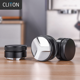 CLITON三叶咖啡布粉器 金属三浆压粉锤意式咖啡机压粉器大号51mm
