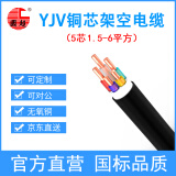 国超电缆 YJV-0.6/1KV-5*6铜芯国标户外防老化5芯新能源汽车充电桩电力电缆1米【现货】