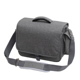 四代目 单肩微单单反相机包适用索尼a6000a6400a7m2a7m3a7r2a9时尚便携摄影包 升级款索尼深灰色大号 (送腰带)1105