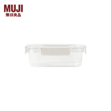 无印良品（MUJI）共聚酯保存容器 Tritan 透明食品密封罐米桶厨房收纳盒食物密封盒 长193*宽138*高64mm 0.99L