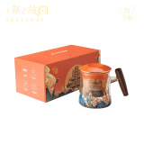 上新了文创 故宫泡茶杯 陶瓷茶水分离杯 送男友生日文创礼品礼盒礼物 彩盒版(无杯垫）