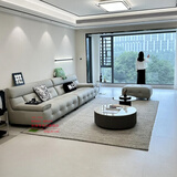 柏淋堡2025新款全真皮沙发意式极简劳伦斯家用客厅广东佛山现代简约直排 直排多人位3.1米 360°全小黄牛真皮沙发