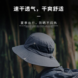 战术鸟(轻薄透气)大头围夏季户外渔夫帽男徒步登山防晒帽子女薄遮阳钓鱼