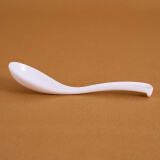 信基高格 7008密胺汤勺 10个/件 调羹饭勺白色仿瓷小勺 长17.2cm