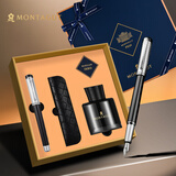 梦特娇（MONTAGUT）钢笔成人书写练字高端商务办公节日礼物送礼笔袋套装皇爵系列黑丽雅