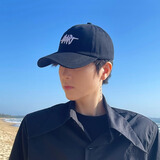 咖德诺帽子男春夏大头围棒球帽潮刺绣百搭嘻哈时尚防晒休闲遮阳鸭舌帽子 M607 黑色 L 可调节 54-60cm