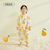 Dilidala爬爬服宝宝爬行服秋冬季防脏儿童全身罩衣婴儿户外连体罩衣爬爬衣 玉露香梨 80cm （尺码偏大）参考身高76-82cm