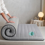 聊晨蓝依床垫软垫子学生被褥子单人宿舍四季透气垫0.9床上下铺用垫被家用 直线-灰nj 0.9*1.9m床垫