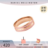 丹尼尔惠灵顿（DanielWellington） dw戒指男女蔷薇粉珐琅双色戒指时尚情侣对戒 生日礼物送女友 8号（中国码）DW00400060