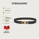 菲拉格慕（Ferragamo）GANCINI双面可调式腰带男士皮带 0586940_C_95（礼物送男友）礼盒