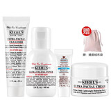 科颜氏（Kiehl's）女士小样护肤品化妆品旅行套装 高保湿4件：洁面+水+面霜14ml+防晒