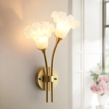 慕庭全铜美式轻奢卧室床头壁灯客厅电视背景墙装饰灯饰楼梯过道墙壁灯 全铜1921(左款)双头壁灯