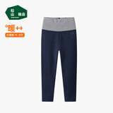 松山棉店商场同款自由穿小暖羊儿童打底裤 320g-深蓝条纹140cm